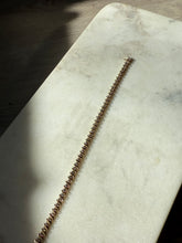 Load image into Gallery viewer, Vintage 10k Gold S-Link Natural Diamond Tennis Bracelet 7”
