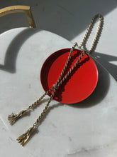 Load image into Gallery viewer, Gold Vermeil Lariat Tassle Necklace 20”
