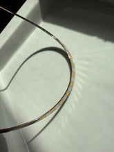 Load image into Gallery viewer, Two-Tone Sterling Silver Gold Vermeil Omega Collar Necklace 17”
