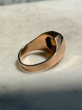 Load image into Gallery viewer, Antique Intaglio Citrine 14k Rosey Gold Ring Size 7
