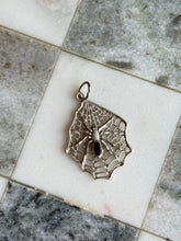 Load image into Gallery viewer, Black Onyx Spider Web Pendant Sterling Silver
