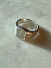 Load image into Gallery viewer, Opal Inlay Sterling Silver Ring Size 5.75
