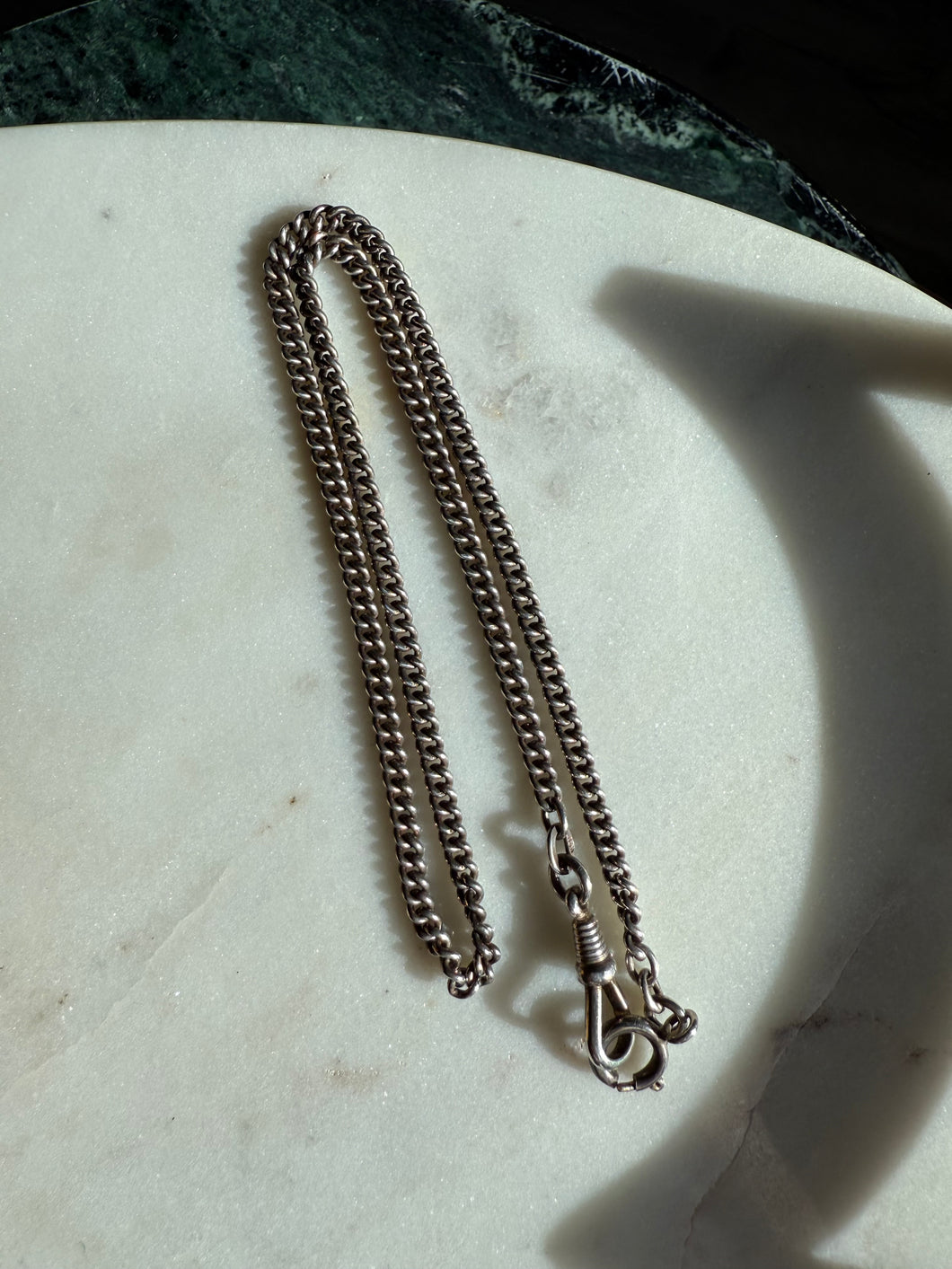 Dog Clip 835 Silver Watch Chain 17”