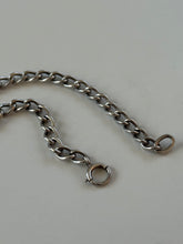 Load image into Gallery viewer, Vintage Sterling Silver Curb Bracelet 7”
