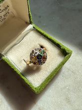 Load image into Gallery viewer, 10k Gold Fill &amp; Sterling Masonic Eastern Star Ring Size 8.25
