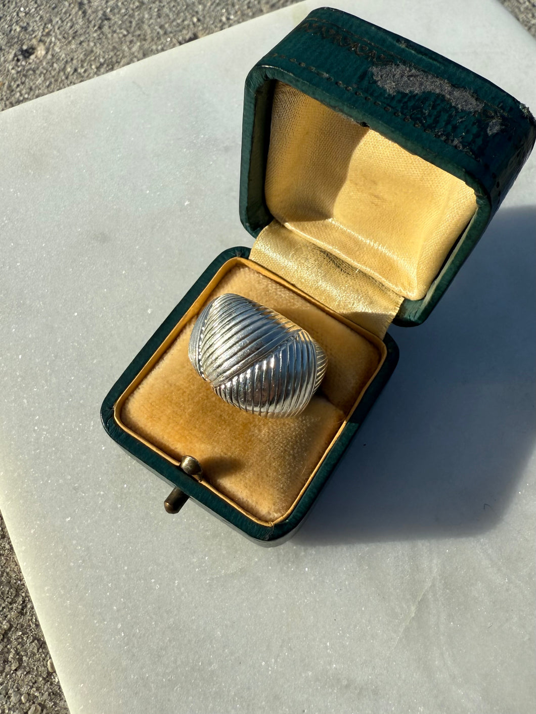 Woven Milor High Yield Silver Dome Ring Size 8.5