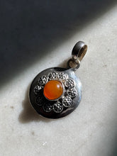 Load image into Gallery viewer, Orange Sterling Silver Pendant

