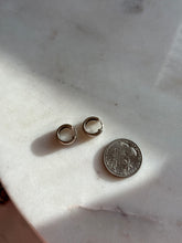 Load image into Gallery viewer, Mini Sterling Silver Clicker Huggie Hoops
