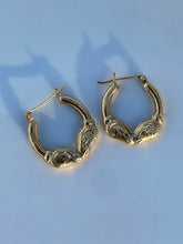 Load image into Gallery viewer, Ram Vintage 14k Yellow Gold Mini Hoop Earrings
