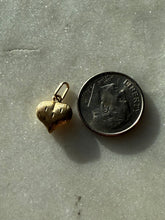 Load image into Gallery viewer, Vintage 10k Gold Mini Puffy Heart Charm
