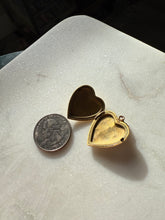 Load image into Gallery viewer, Etched Gold Fill Heart Locket
