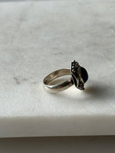 Load image into Gallery viewer, Vintage Lapis Sterling Silver Ring Size 7.75
