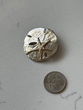 Load image into Gallery viewer, Vintage Solid Sterling Silver Starfish Sand Dollar Pendant
