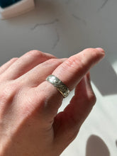 Load image into Gallery viewer, Floral Engraved Sterling Silver Band Size 7.5
