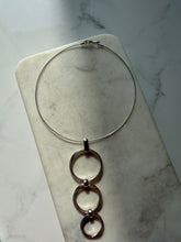 Load image into Gallery viewer, Modernist Sterling Torque Choker 15.5”
