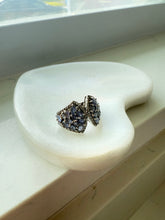 Load image into Gallery viewer, Tanzanite &amp; Quartz Sterling Silver Ring Size 7
