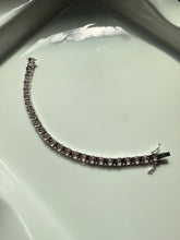 Load image into Gallery viewer, Sterling Silver Tennis Bracelet 6.5”
