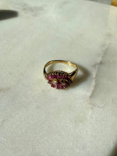 Load image into Gallery viewer, Vintage Ruby &amp; Diamond 14k Gold Ring Size 6
