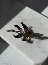 Load image into Gallery viewer, Mexican Vintage Orchid Flower Sterling Silver Brooch
