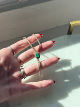 Load image into Gallery viewer, Italian Vintage 14k Yellow Gold 2.0ctw Natural Diamond &amp; Emerald Necklace
