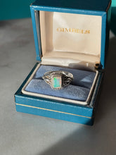 Load image into Gallery viewer, Simulated Opal Sterling Silver Ring Size 8.5
