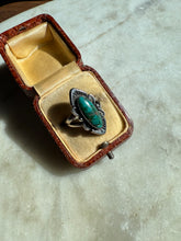 Load image into Gallery viewer, Turquoise Sterling Silver Ring Size 7.75
