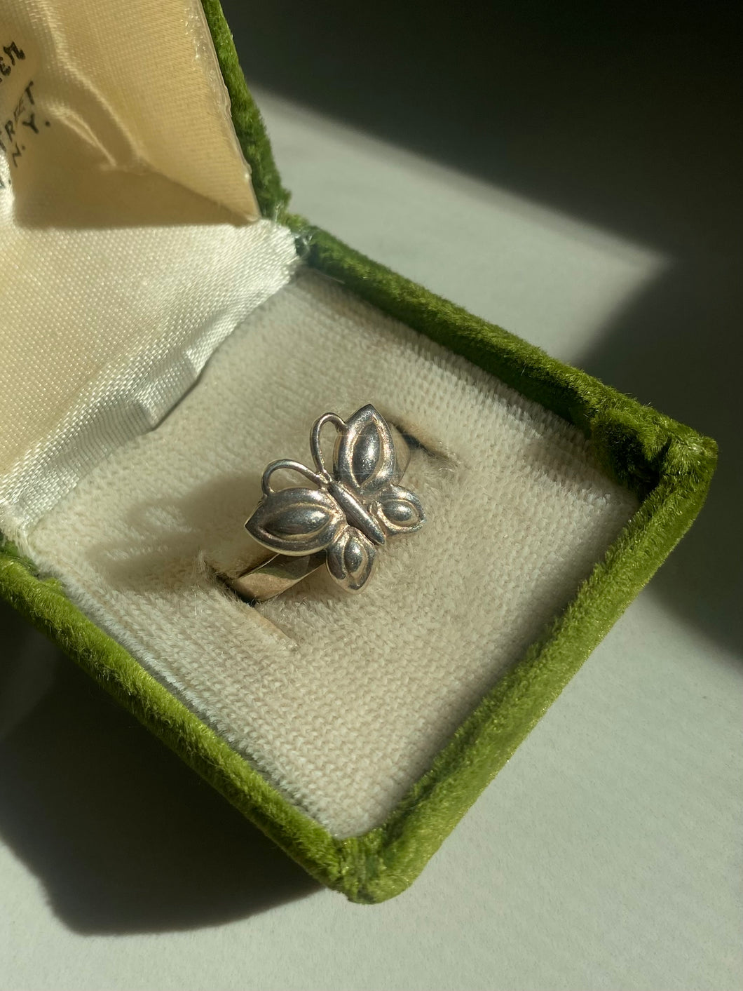 Butterfly Vintage Sterling Silver Ring