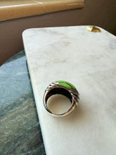 Load image into Gallery viewer, Sterling Silver Gaspeite Inlay Ring Size 6.75
