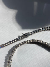 Load image into Gallery viewer, Chunky CZ Sterling Silver Tennis Chain
