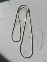 Load image into Gallery viewer, Vintage Italian Gold Vermeil Snake Chain 24”
