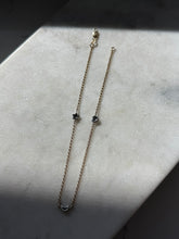 Load image into Gallery viewer, Celestial 14k Two-Tone Gold Ankle Bracelet 10.5”
