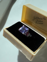 Load image into Gallery viewer, Purple Sterling Silver Ring Size 5.25
