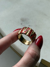 Load image into Gallery viewer, Canadian Orange Stone Gold Vermeil Ring Size 9.75
