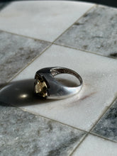 Load image into Gallery viewer, Yellow Citrine Sterling Silver Ring Size 6.25
