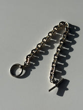Load image into Gallery viewer, Vintage Cable Link Solid Sterling Silver Toggle Clasp Bracelet 7.25”
