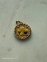 Load image into Gallery viewer, Isle of Man 1989 Crown Persian Cat 1/25th Ounce .999 Fine Gold Coin 14k Gold Pendant
