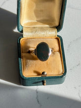 Load image into Gallery viewer, Vintage 1960s Bloodstone 14k Gold Ring Size 7.5
