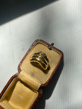 Load image into Gallery viewer, Wavy Ribbed Gold Vermeil Ring
