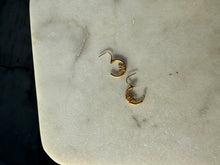 Load image into Gallery viewer, Mini 14k Gold Butterfly Hoops
