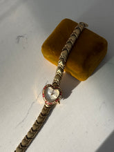 Load image into Gallery viewer, Vintage Gold Plated Heart Wrist Watch
