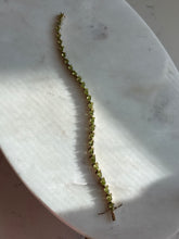 Load image into Gallery viewer, Peridot Gold Vermeil Bracelet 7.75”
