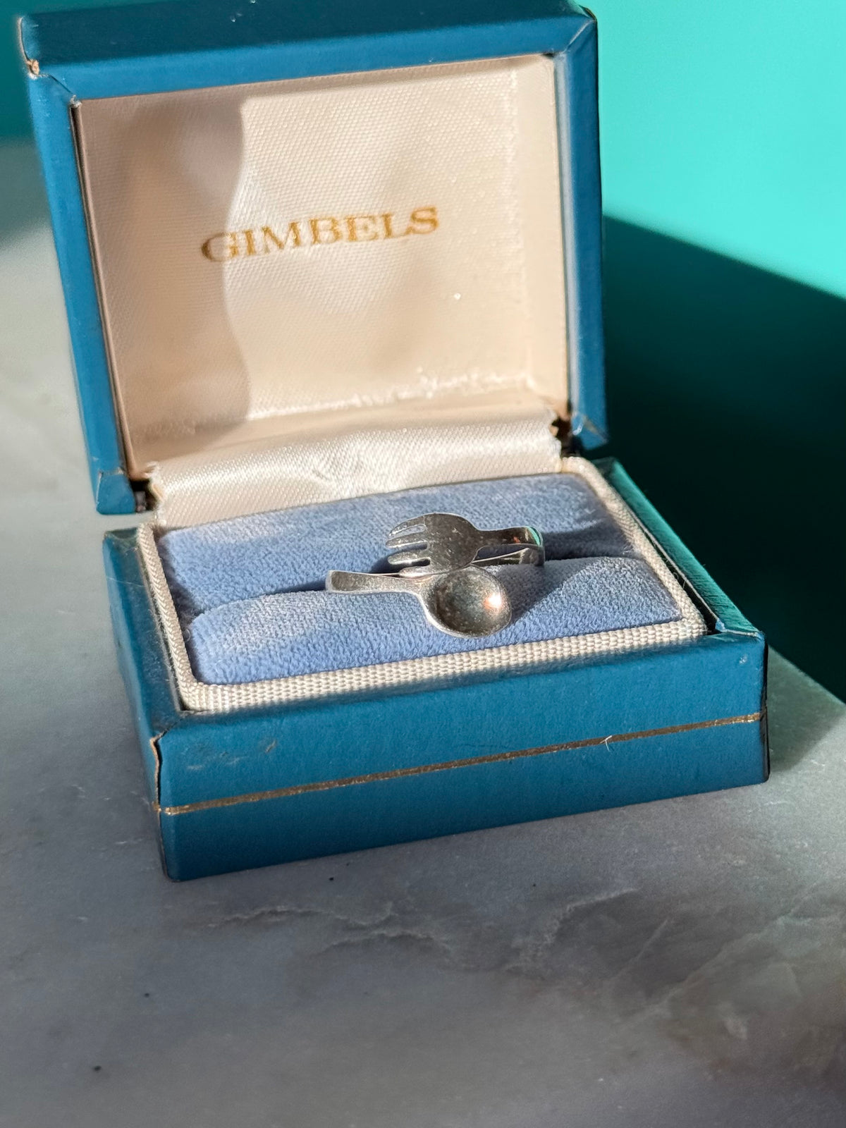 Spoon & Fork Sterling Silver Dainty Ring Size 6.5
