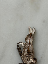 Load image into Gallery viewer, Vintage Rabbit Solid Sterling Silver Brooch
