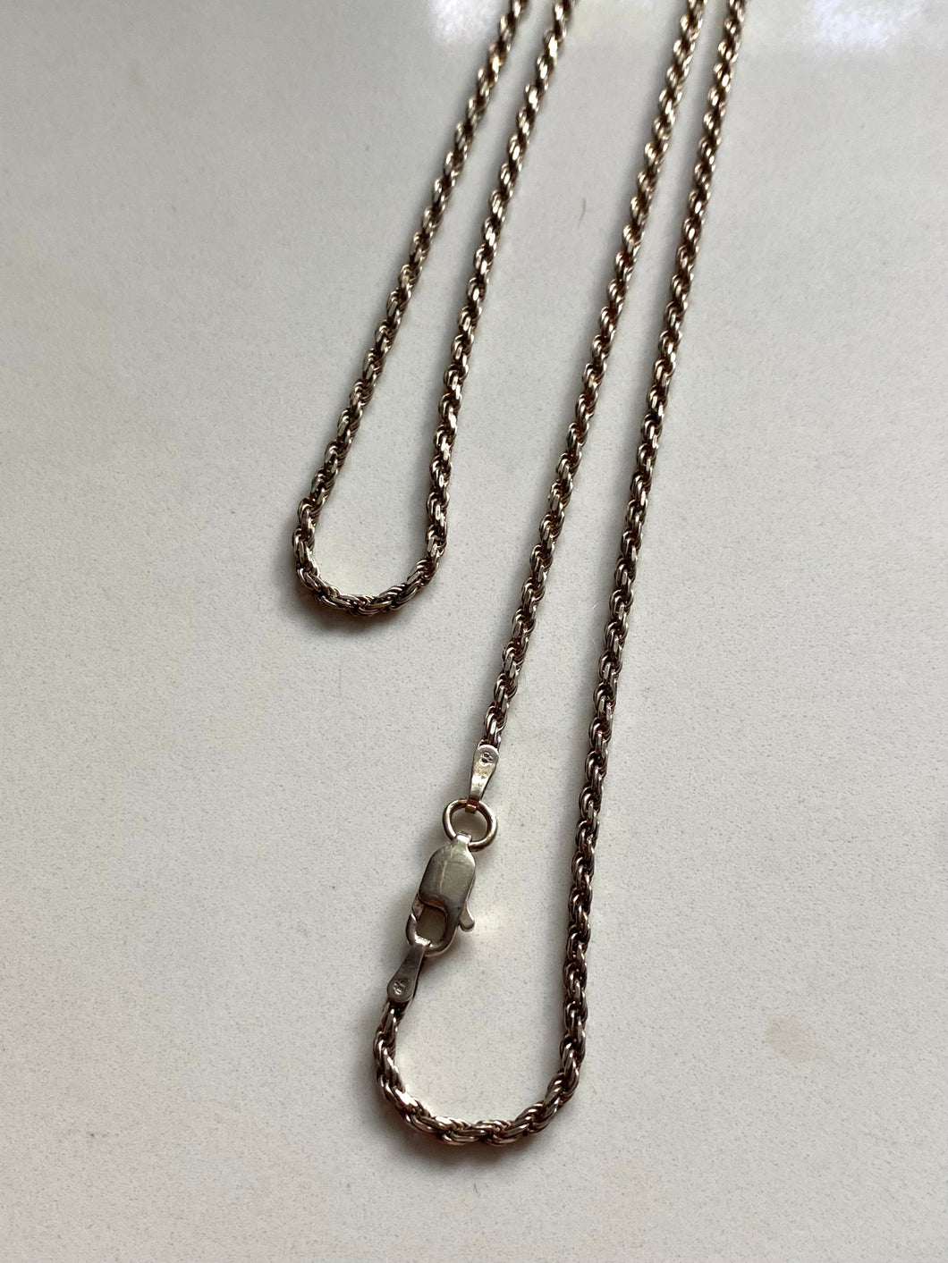 Extra Long Sterling Silver Rope Chain