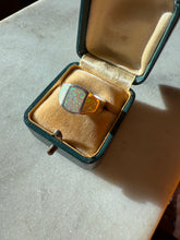 Load image into Gallery viewer, Opal Inlay Sterling Silver Ring Size 5.75
