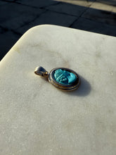 Load image into Gallery viewer, Blue Cameo Sterling Silver Pendant
