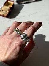 Load image into Gallery viewer, Vintage Solid Sterling Ribbed Ring Size 10
