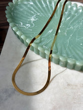 Load image into Gallery viewer, Gold Vermeil Herringbone Chain 24”
