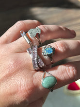 Load image into Gallery viewer, Vintage Amethyst Sterling Silver Ring Size 6
