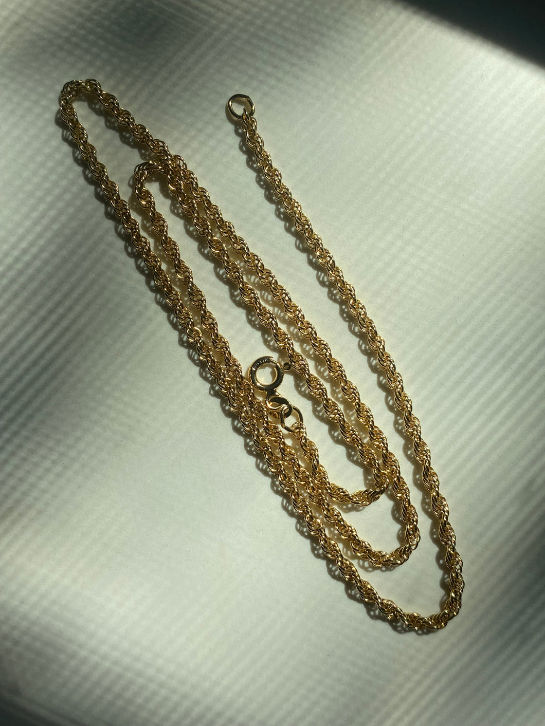 Gold Vermeil Rope Chain Necklace